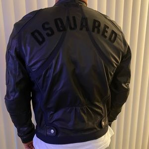 DSQUARED Leather Jacket men